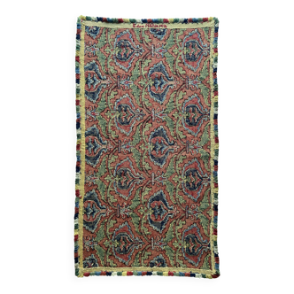 Swedish Folk Art Pomegranate Embroidery Tapestry by Edna Nihlén, Sweden 1956