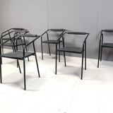 Chaises de salle à manger italiennes postmodernes par Lexis, années 1990