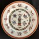 Hand-painted chinese porcelain plate enhanced with gold, qianlong brand, 20th century