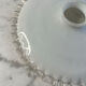 Abat-jour ancien en opaline blanche 25,5cm