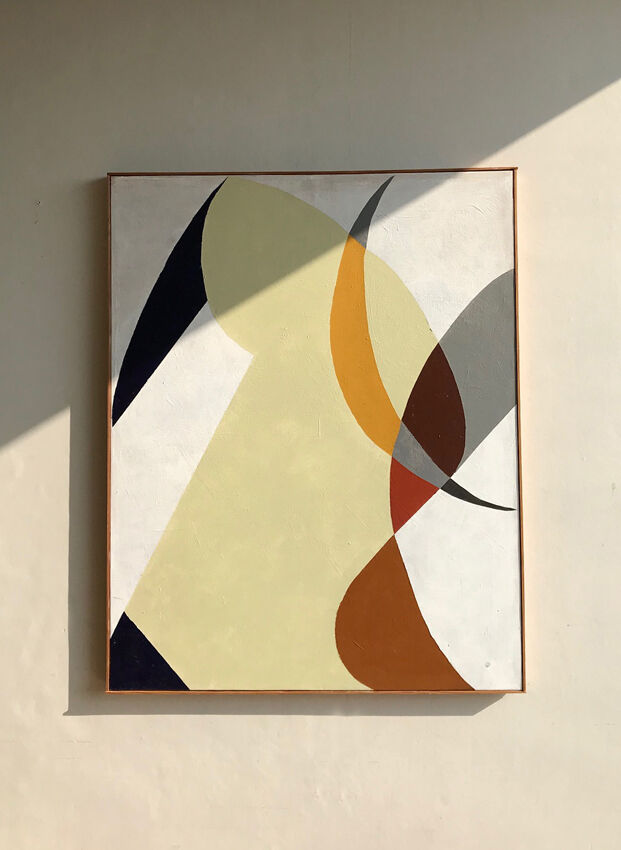 Abstract painting - oil on canvas - 93 x 74 cm