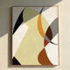 Tableau abstrait - huile sur toile - 93 x 74 cm