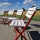 Lot de 4 chaises pliantes vintage