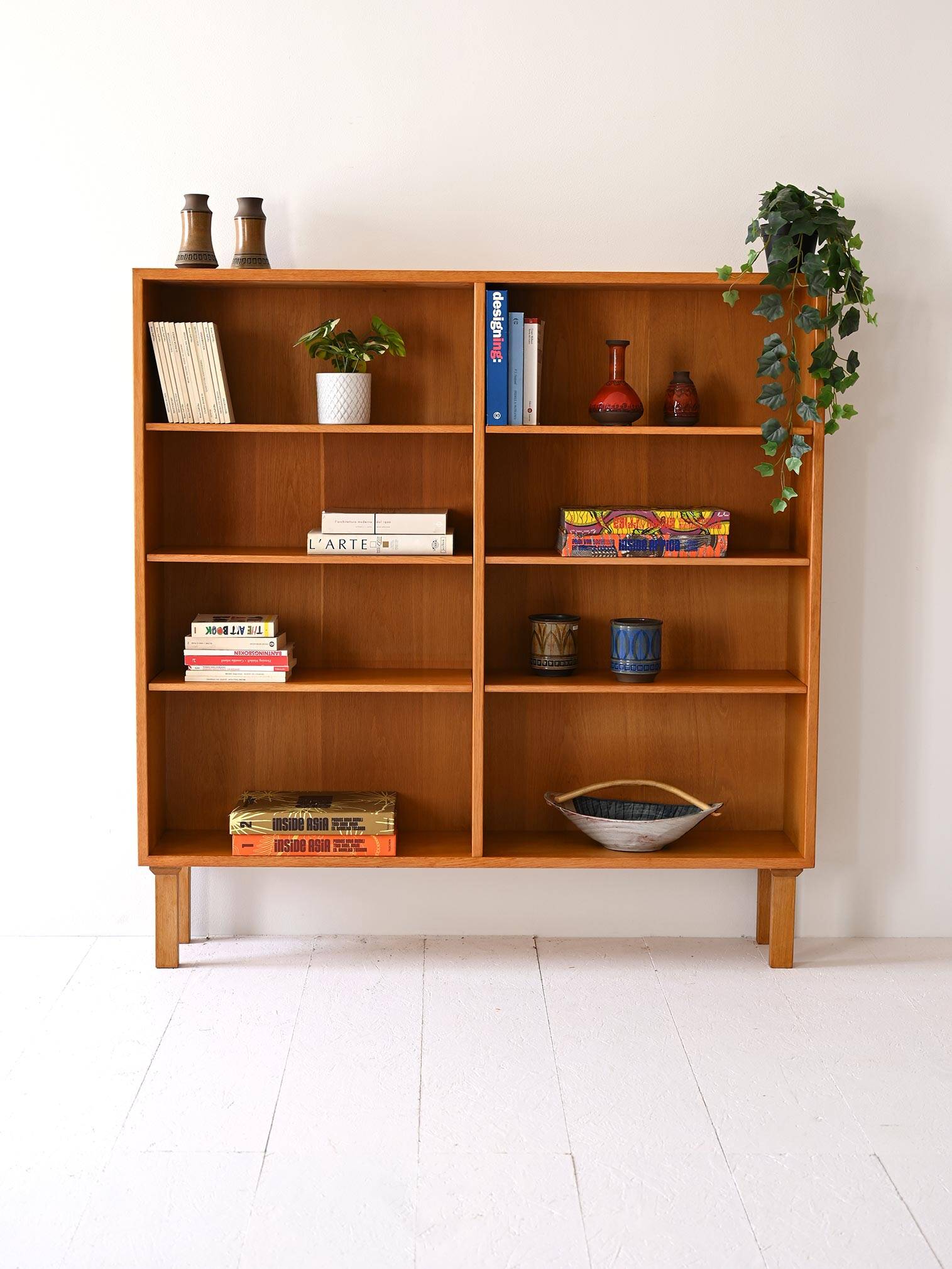 Scandinavian oak bookcase