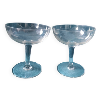 Set of two champagne glasses
