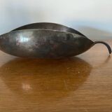 Old CHRISTOFLE Lino Sabattini Leaf Shaped Silver Metal Empty Pocket #C