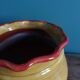 Planter, glazed terracotta flower pot, Provençal pottery
