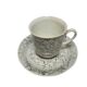 Vintage Polish cup and saucer from Wałbrzych Pottery, 1970s, set of 2