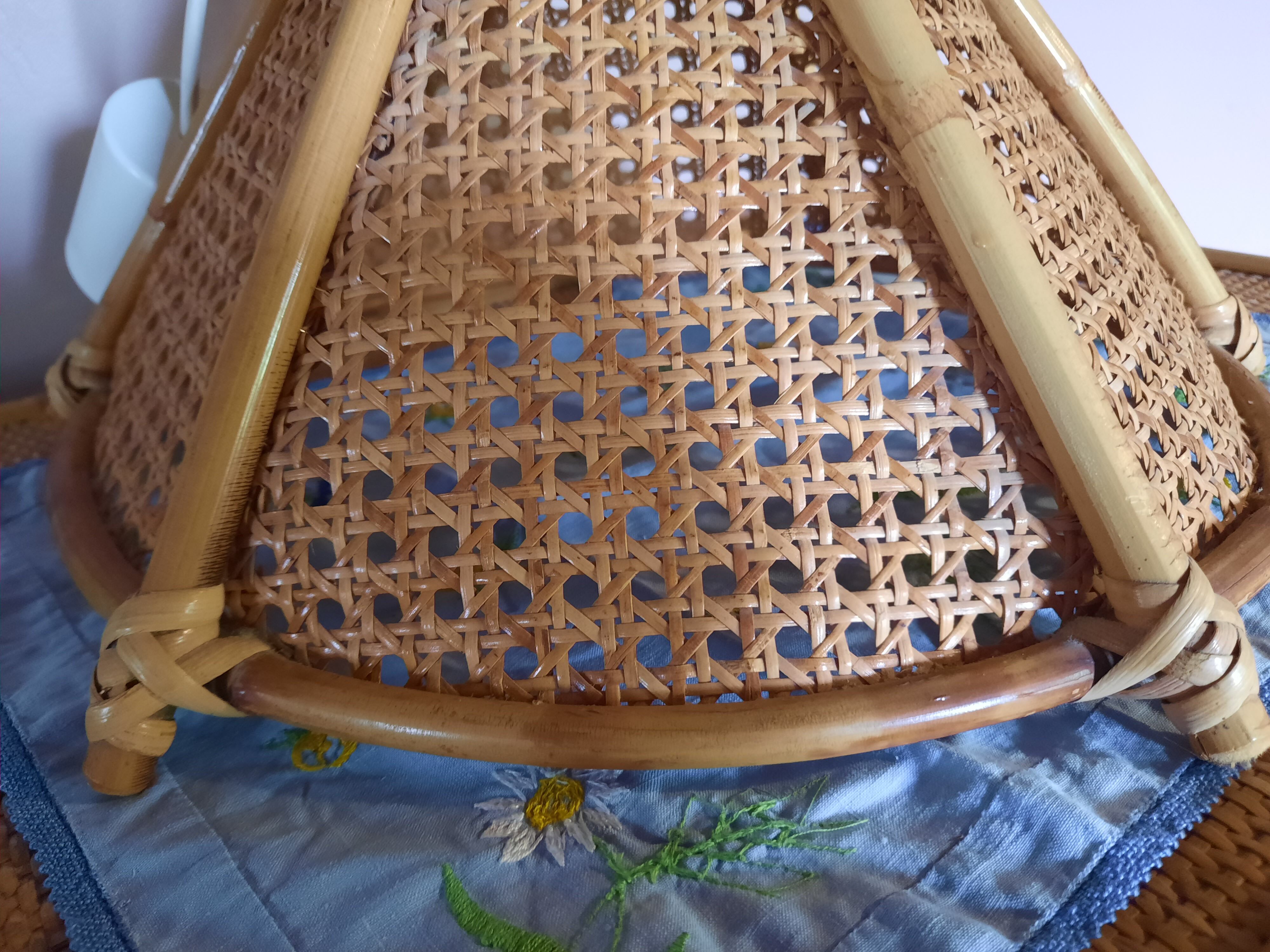 Vintage bamboo pendant lamp