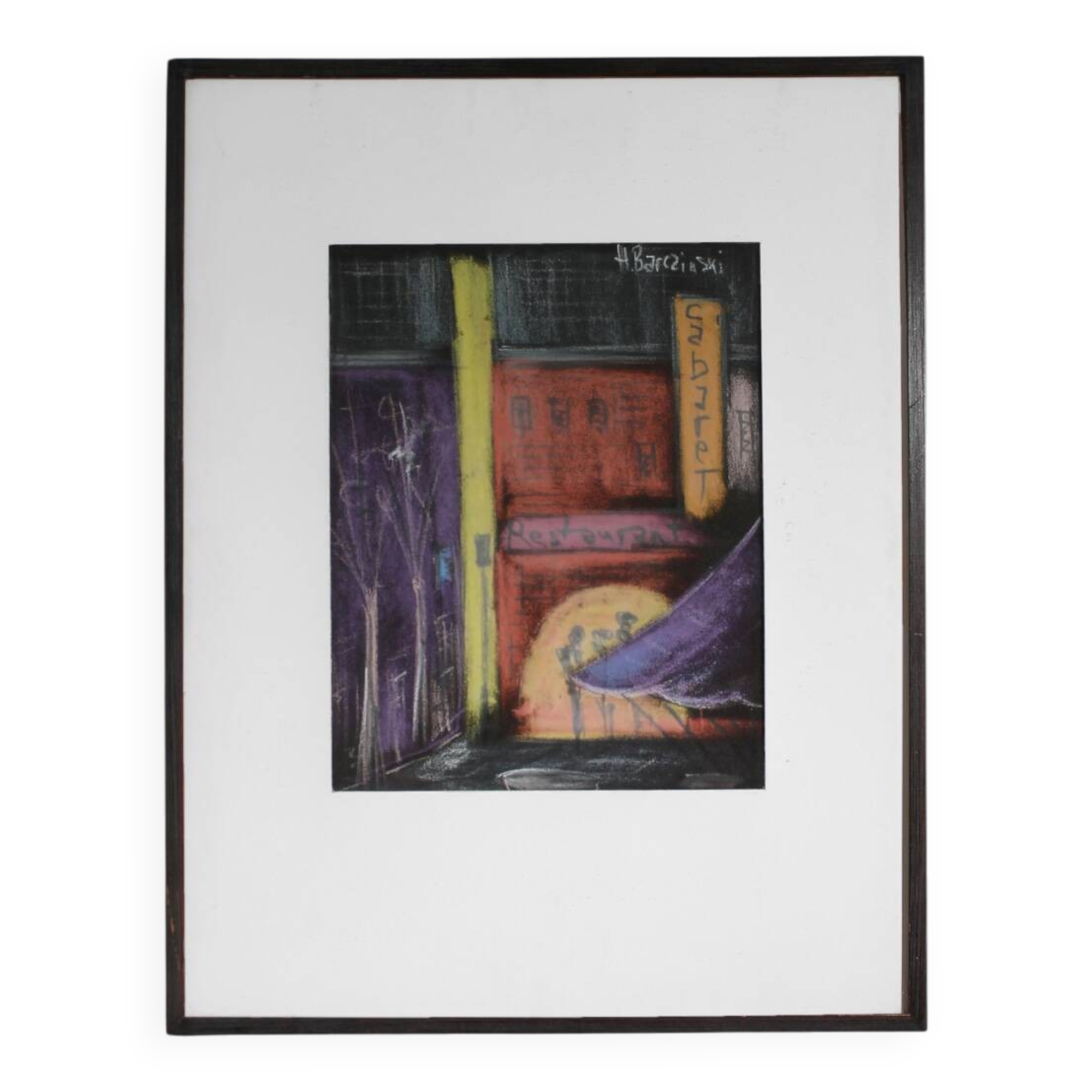 Henryk Barczyński "Paris" In Pastel, 38.5×49.5cm, 1920s