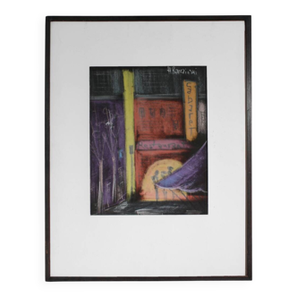 Henryk Barczyński "Paris" In Pastel, 38.5×49.5cm, 1920s