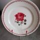 Ensemble 6 assiettes plates vintage Badonviller "Germaine"