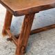 Aranjou brand table. Important solid elm dining table