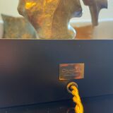 Maison Charles lamp signed model CORAIL bronze