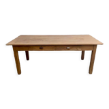 Table de ferme table bistrot en chêne massif Longueur 200 cm