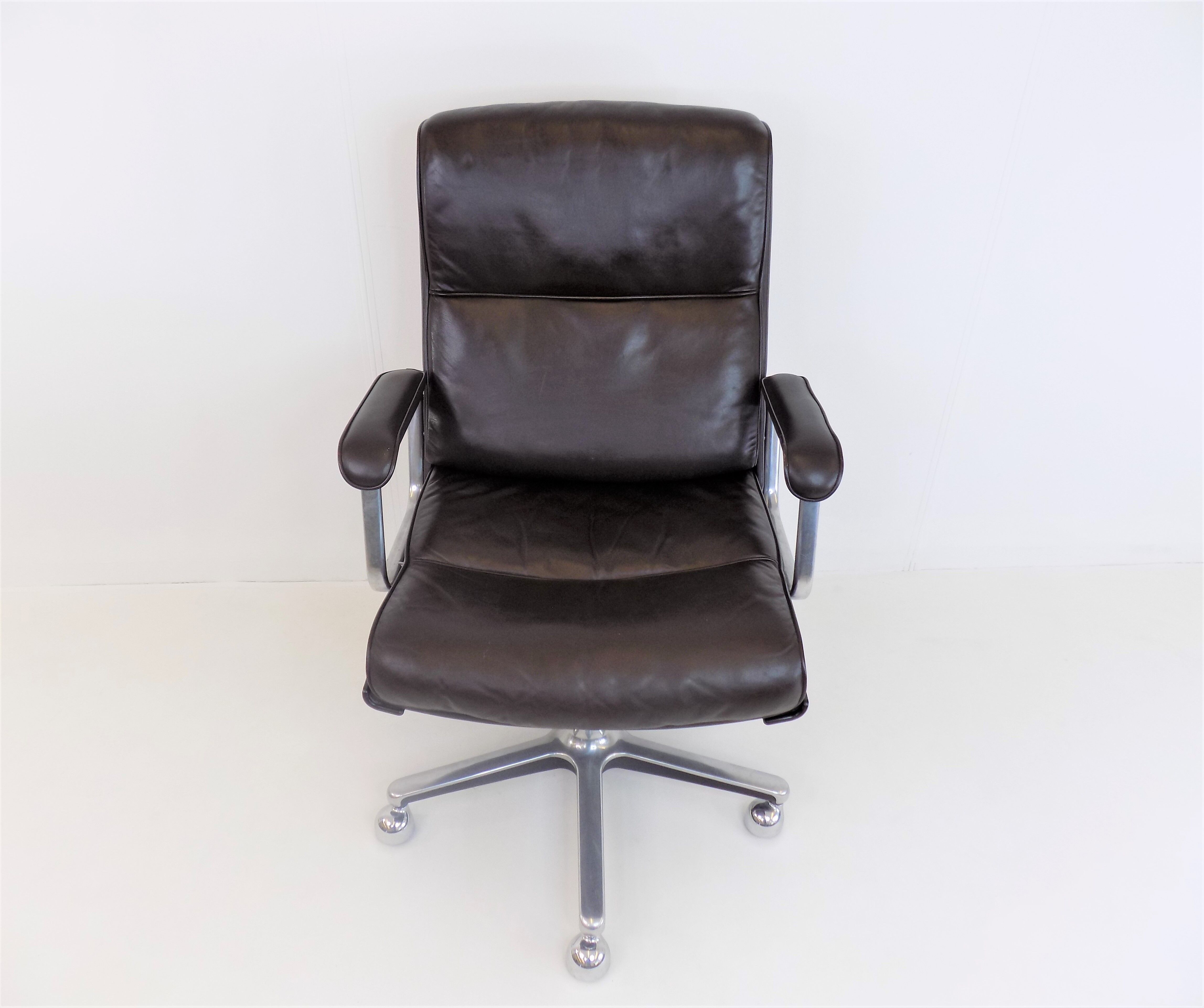Drabert leather office chair