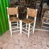 2 handmade craft stools 100cmx30cmx30cm