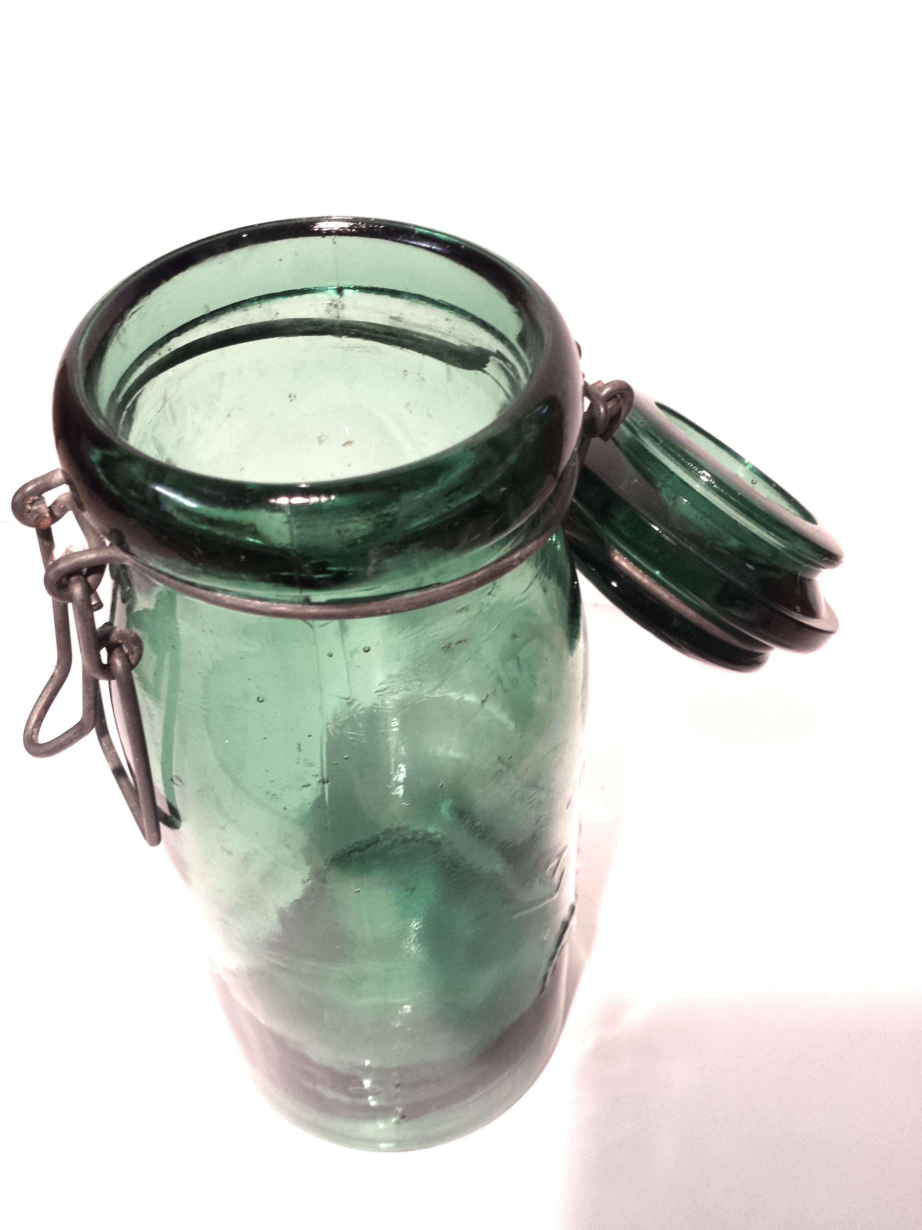 "la lorraine" engraved glass jar 1 litre