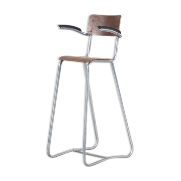 Chaise pour enfants high des années 1950 par Gispen, Pays-Bas
