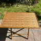 Table pliante en bambou