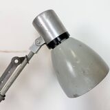 Applique murale industrielle grise à ciseaux, années 1960