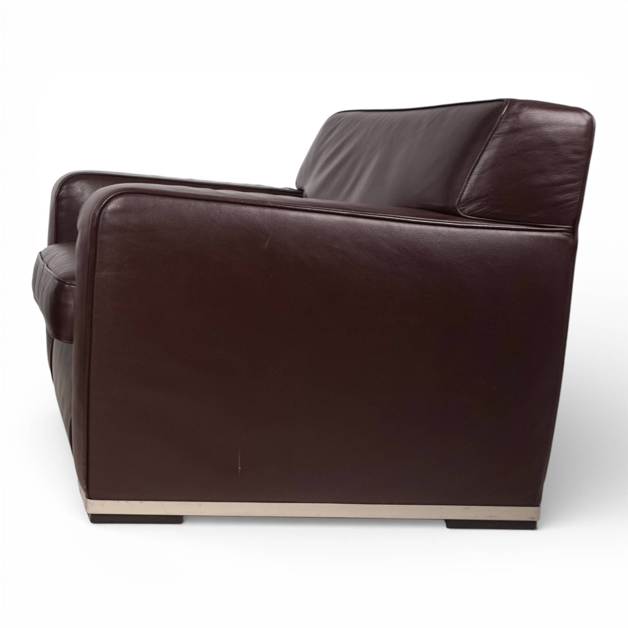 B&B Italia Maxalto Apta Imprimatur leather armchair by Antonio Citterio
