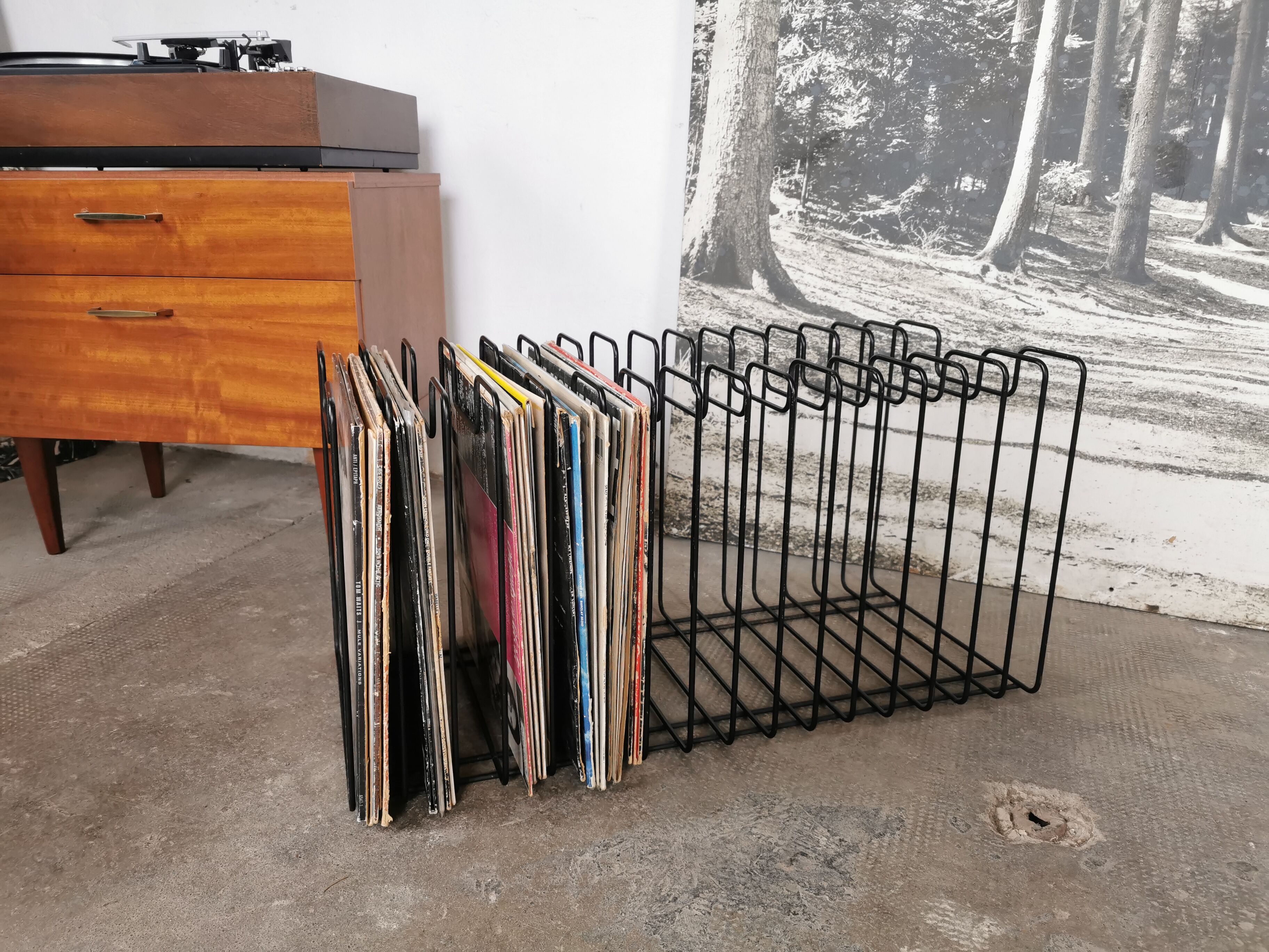 Vinyl door, record holder