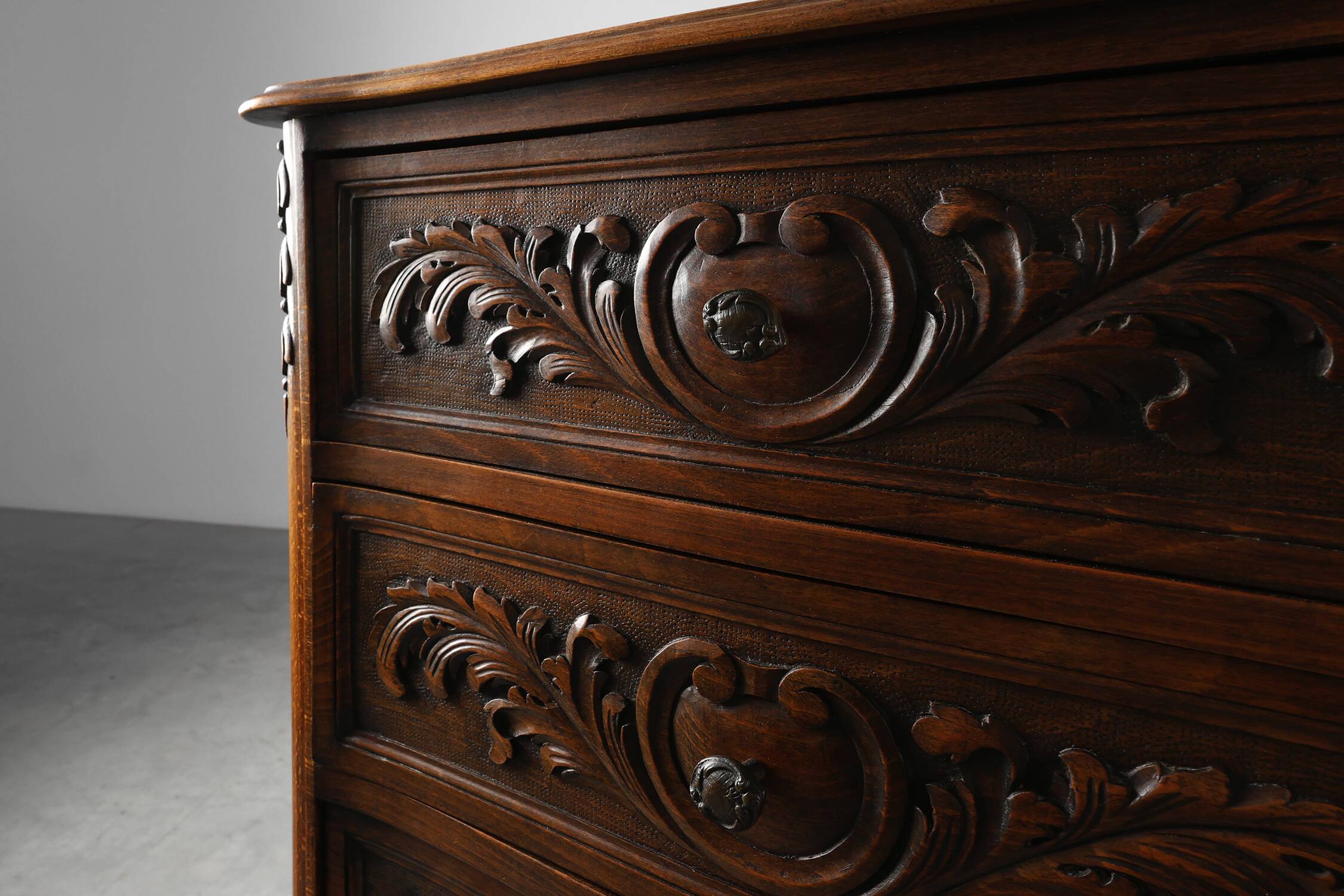 Louis XV Style Oak Chest of Drawers, France