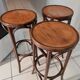 Lot 3 stools of bistrot bar vintage 1960s