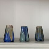 5 glazed ceramic vases 1930