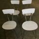Lot of 4 white chairs