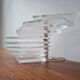 Lampe de table en lucite postmoderne rare Ikea, Suède, années 1980