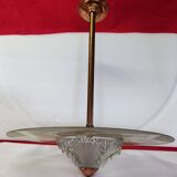 Art Deco Ceiling Chandelier, Saturn