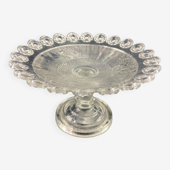 Cup on Vierzon glass pedestal, early 20th century