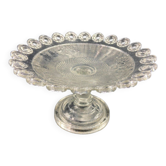 Cup on Vierzon glass pedestal, early 20th century