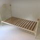 Ivory metal bed