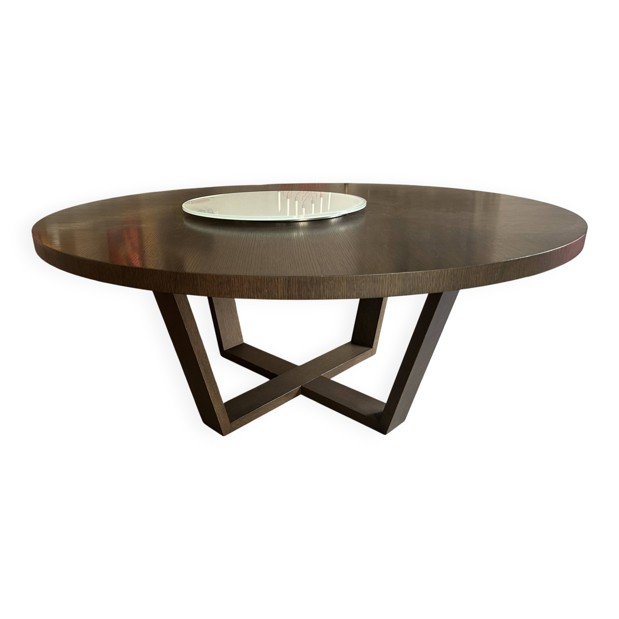 Maxalto Xilos round table diameter 1780 grey oak