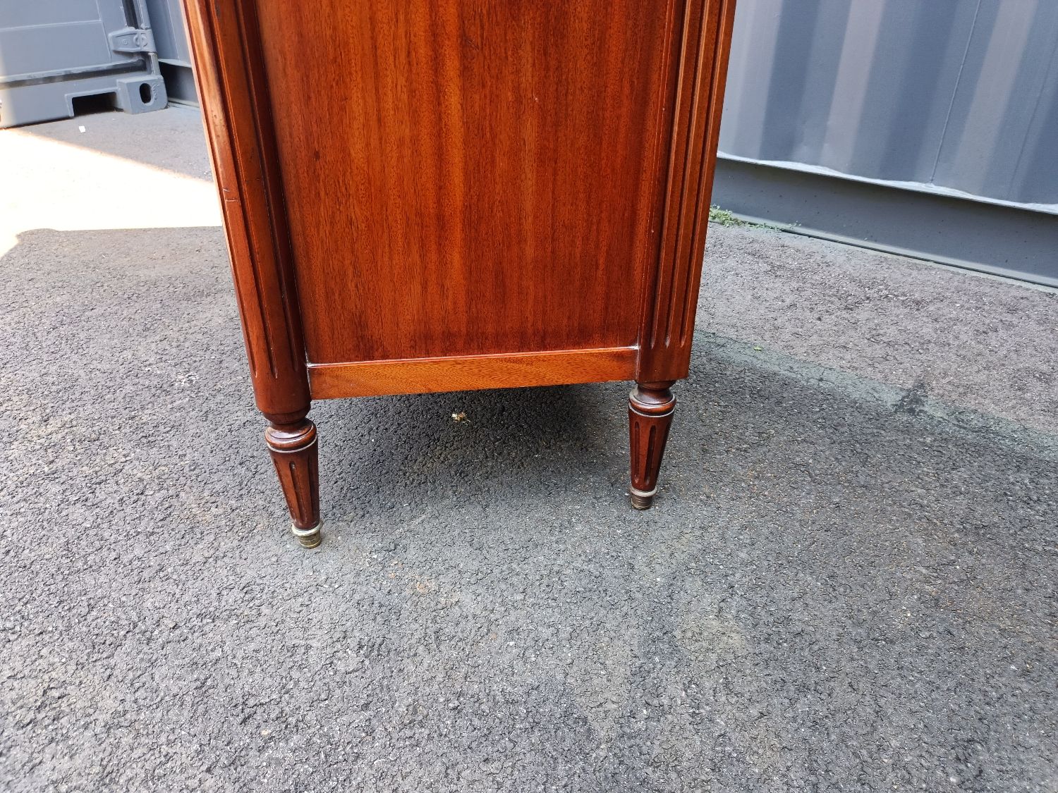 Louis XVI marble top chest of drawers