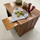 Oak and veneer counter or desk