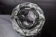 Ashtray Sommerso grey by seguso, faceted glass, murano, italy, 1970