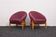 Lounge Chairs in Hand-Stitched Jacquard Upholstery by Sándor Palócz, 1968