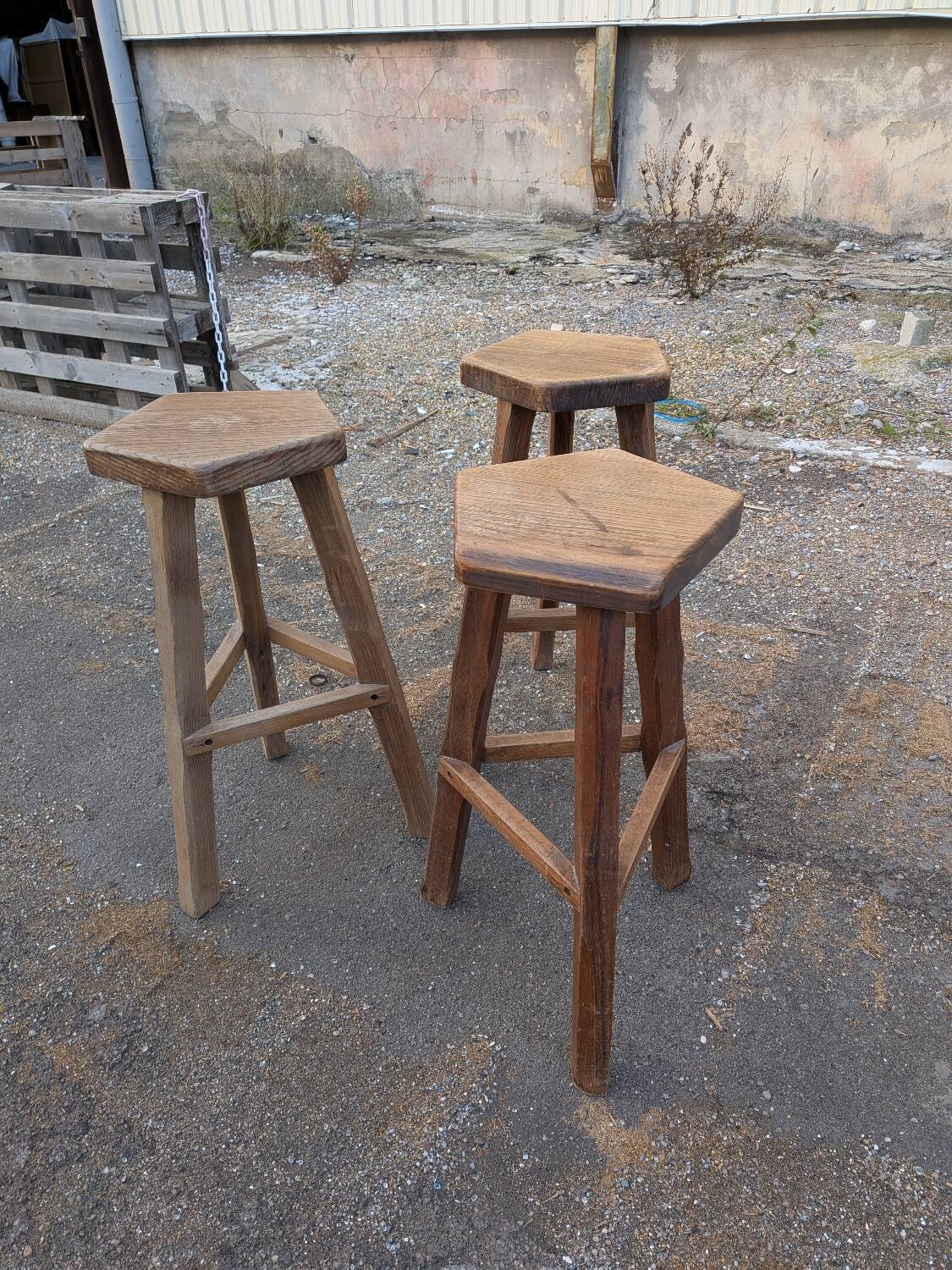 Brutalist stools 1970
