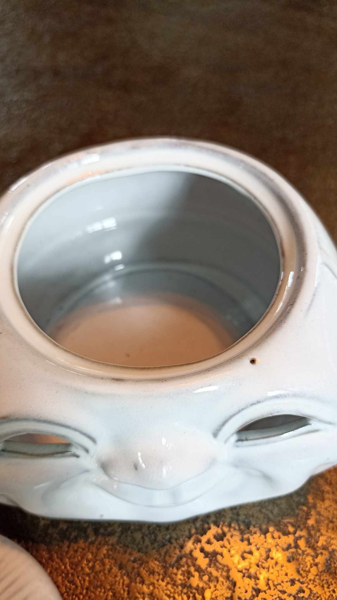 Ceramic onion pot - Anthropomorphic