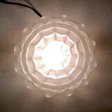 Plafonnier, lampe à poser de style Art déco en verre et aluminium, milieu XXème