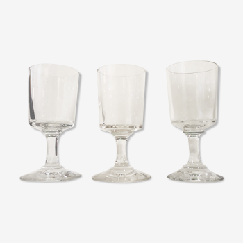 Trio de verres à porto