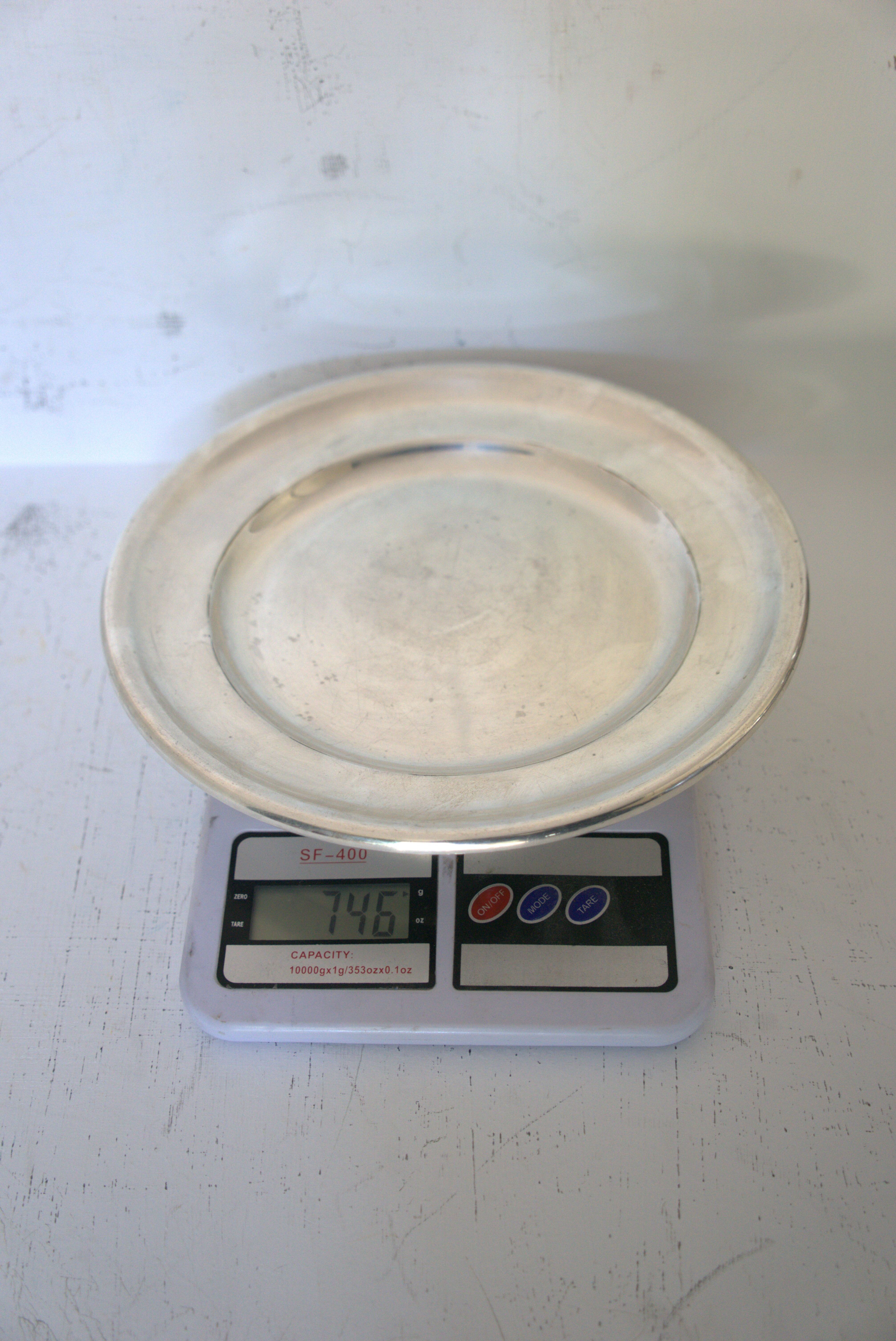 Set of silver-plated serving dishes