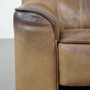 70s vintage buffalo leather design armchair from De Sede model DS44