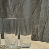 6 grands verres à orangeade en verre