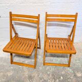 Chaise pliante en bois