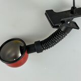 60s 70s table lamp clamp lamp gooseneck space age design metal